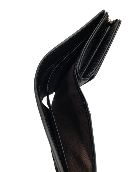 ラシット モノグラムプレート ハーフウォレット SO-376 二つ折り財布 ブラック レザー ITHXTG70DJM0