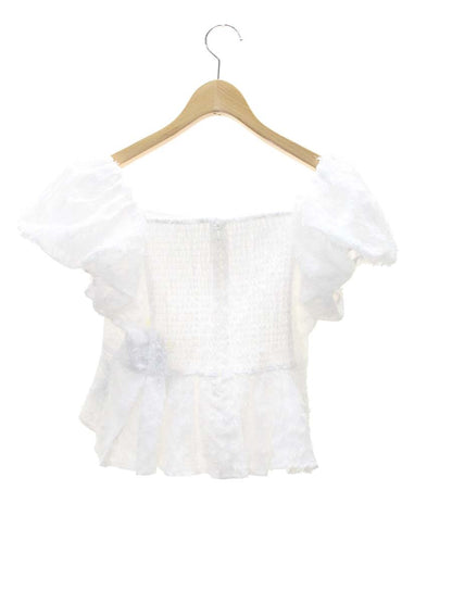 セルフォード CWFB252042 オフショルショートブラウス 38 ホワイト ITQ1CJTB8XT4