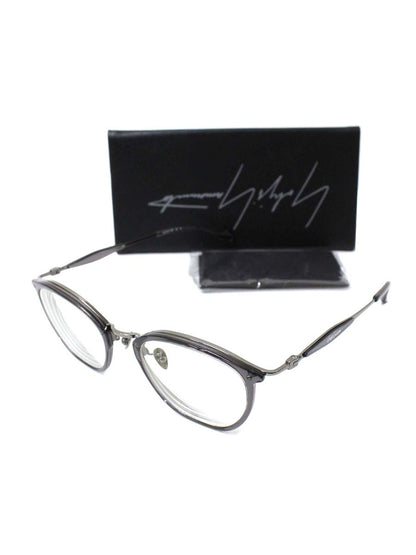 ヨウジヤマモト 19ｰ0074-1 メガネ クリアグレー/ガンメタル ウェリントン ITWX6CF1MUP6