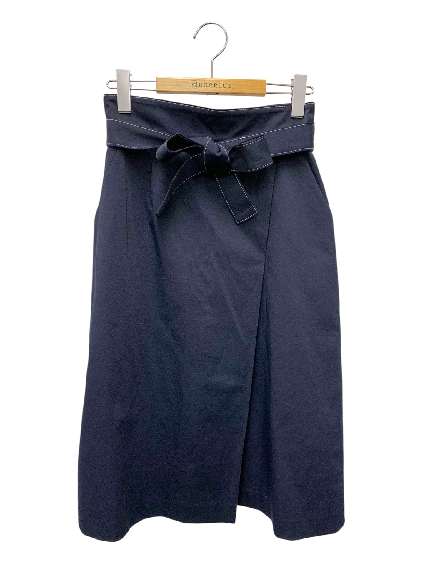 エムズグレイシー Ribboned Semi Tight Skirt  917307 スカート 38 ネイビー IT6TQU2LOD2M 【SALE】