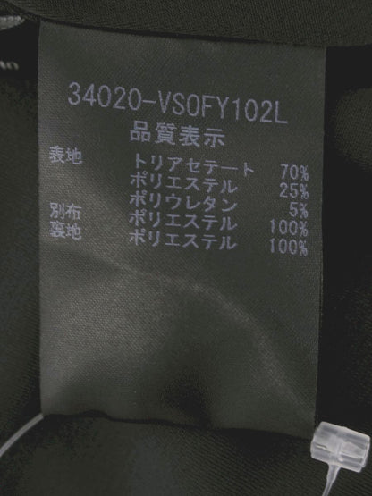 ベロアノワール by フォクシーニューヨーク 34020 ワンピース 40 ブラック 異素材プリーツスカート IT5VH5SUXWEO