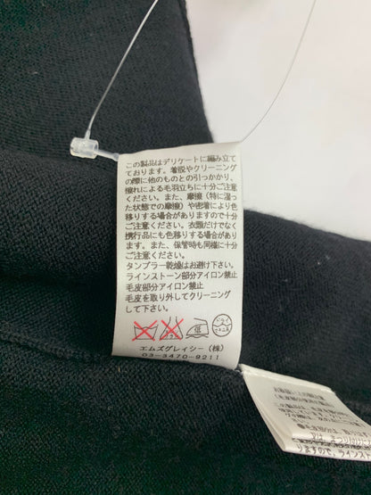 エムズグレイシー 528720 カーディガン 38 ブラック ITOB4JHJB6E0