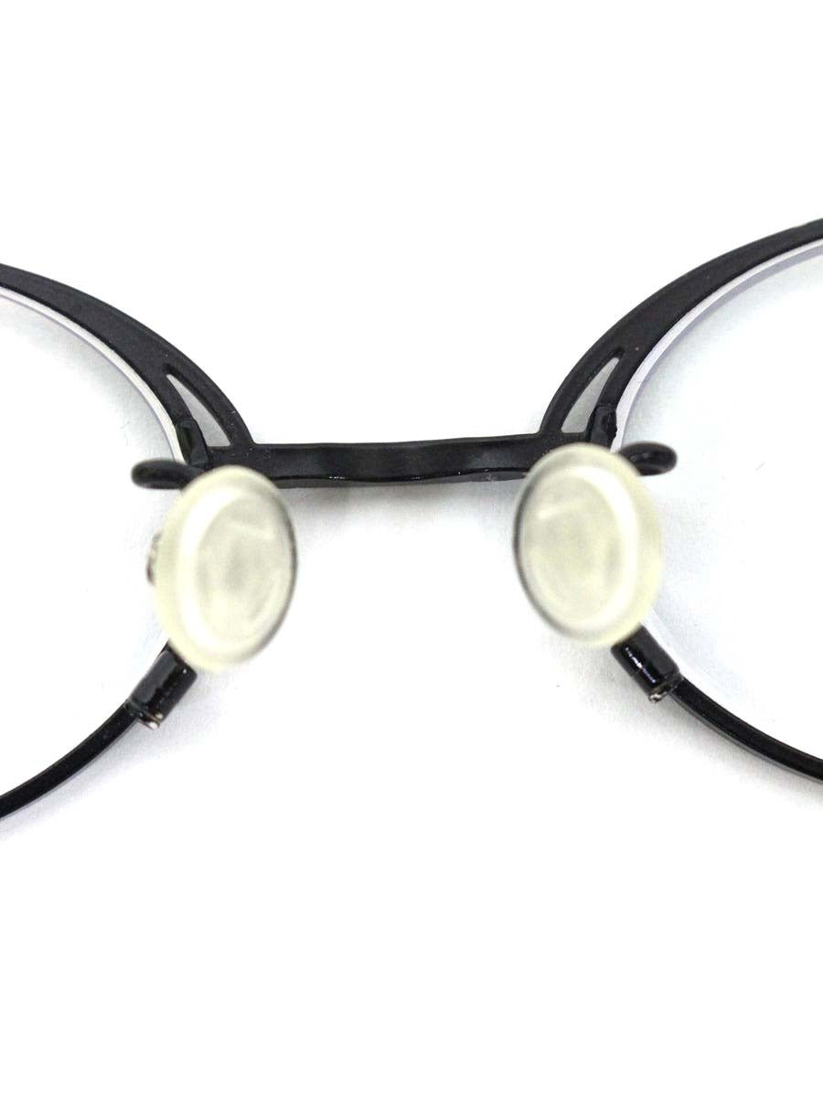 タカノリユゲ YUGE COLLECTION NEWMARBLE30 TY-104 メガネ ブラック メタルフレーム フルリム オーバル IT3V7TBHQZE3 【SALE】