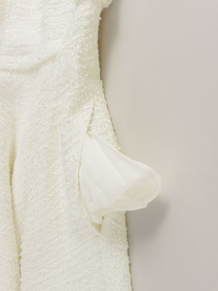 ルネ 6816190 ワンピース 34 ホワイト ツイード マリアケント ITUM3HCVM33X