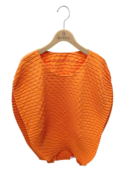 イッセイミヤケ IM12FJ601 トップス 2 オレンジ サークルカットノースリーブ IT7NPZ6VFO1C