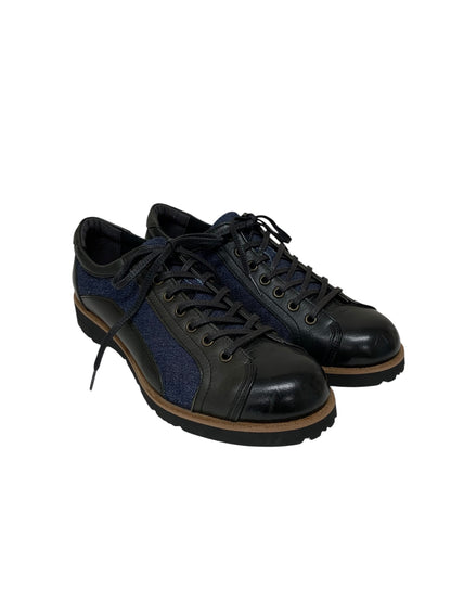 倭イズム YAL2000 スニーカー 24 ブラック 姫路レザーx倉敷デニム 日本製 ITN4ZKEHUTAM