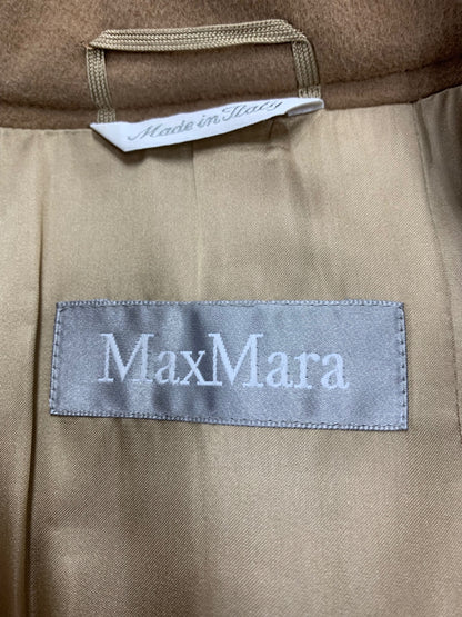 マックスマーラ 1600012 ステンカラーコート 40 キャメル ウール ITFFAUQHDRL3