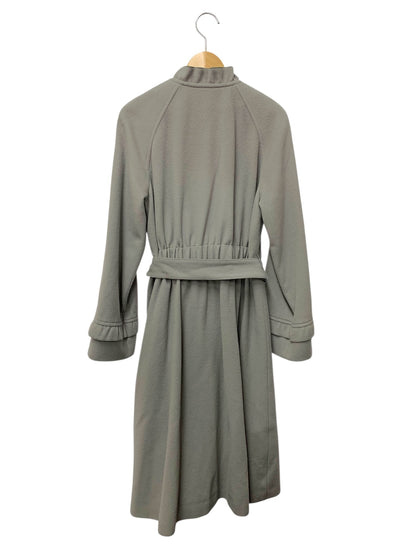 エムズグレイシー 119608 コート 38 グレー フリル付きレディーライクコート IT85WKQASRDO