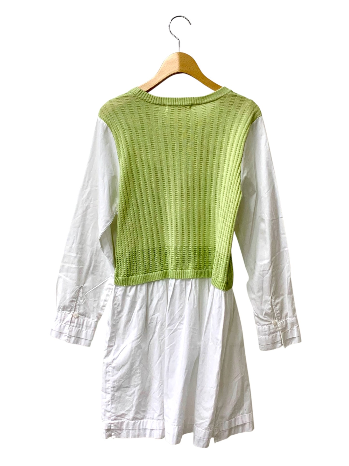 ギャラリービスコンティ 1121032 ワンピース 2 ホワイト/ミントグリーン ニット リボン IT3S0SN1UN4O 【SALE】