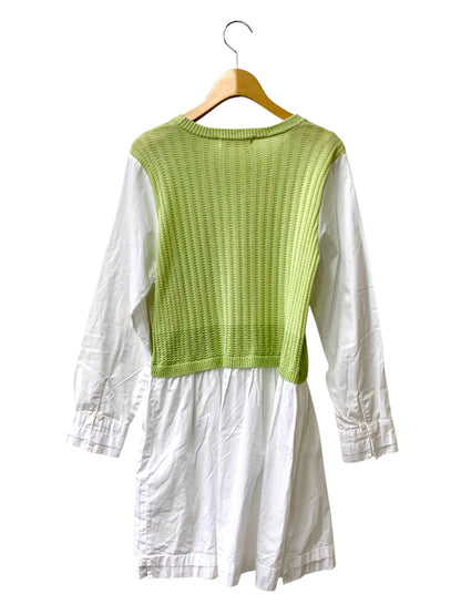 ギャラリービスコンティ 1121032 ワンピース 2 ホワイト/ミントグリーン ニット リボン IT3S0SN1UN4O 【SALE】