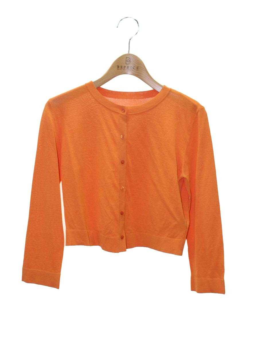 フォクシーニューヨーク  アッパースタンダード 32821 カーディガン  38 オレンジ ITD8989ALRDS