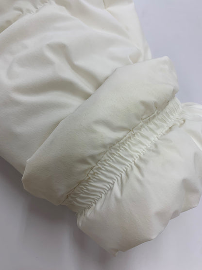 エムズグレイシー ペプラム付きショート 219607 ダウンジャケット 38 ホワイト フリル IT7H050YL9AE