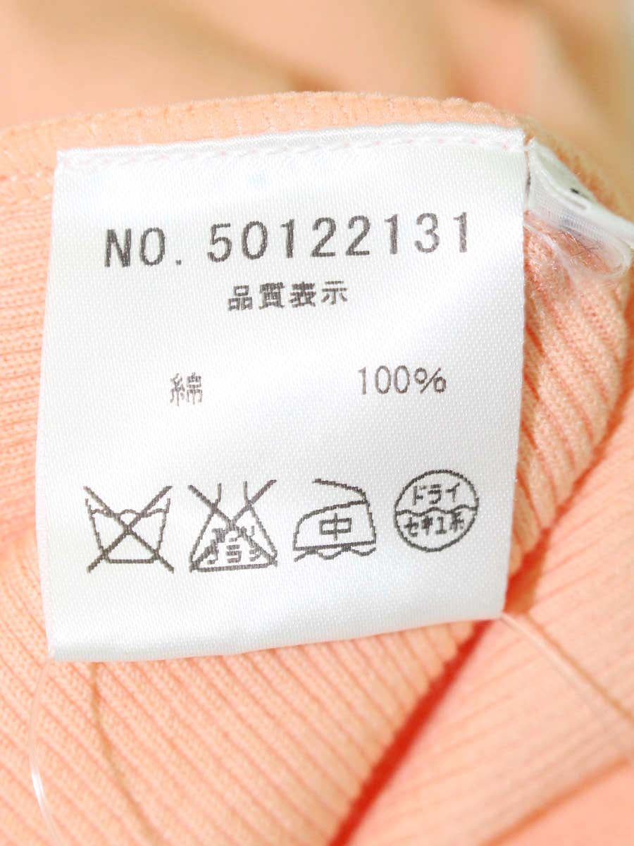 オールドイングランド 50122131 ニット セーター 36 オレンジ コットン クルーネック ITI3ZB0CXUFS