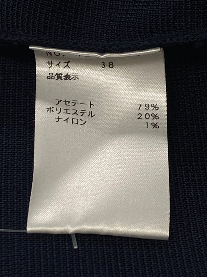 エムズグレイシー Hi Neck Black Knit 818514 ニット セーター 38 ネイビー ハイネック ITB4X3H8E704