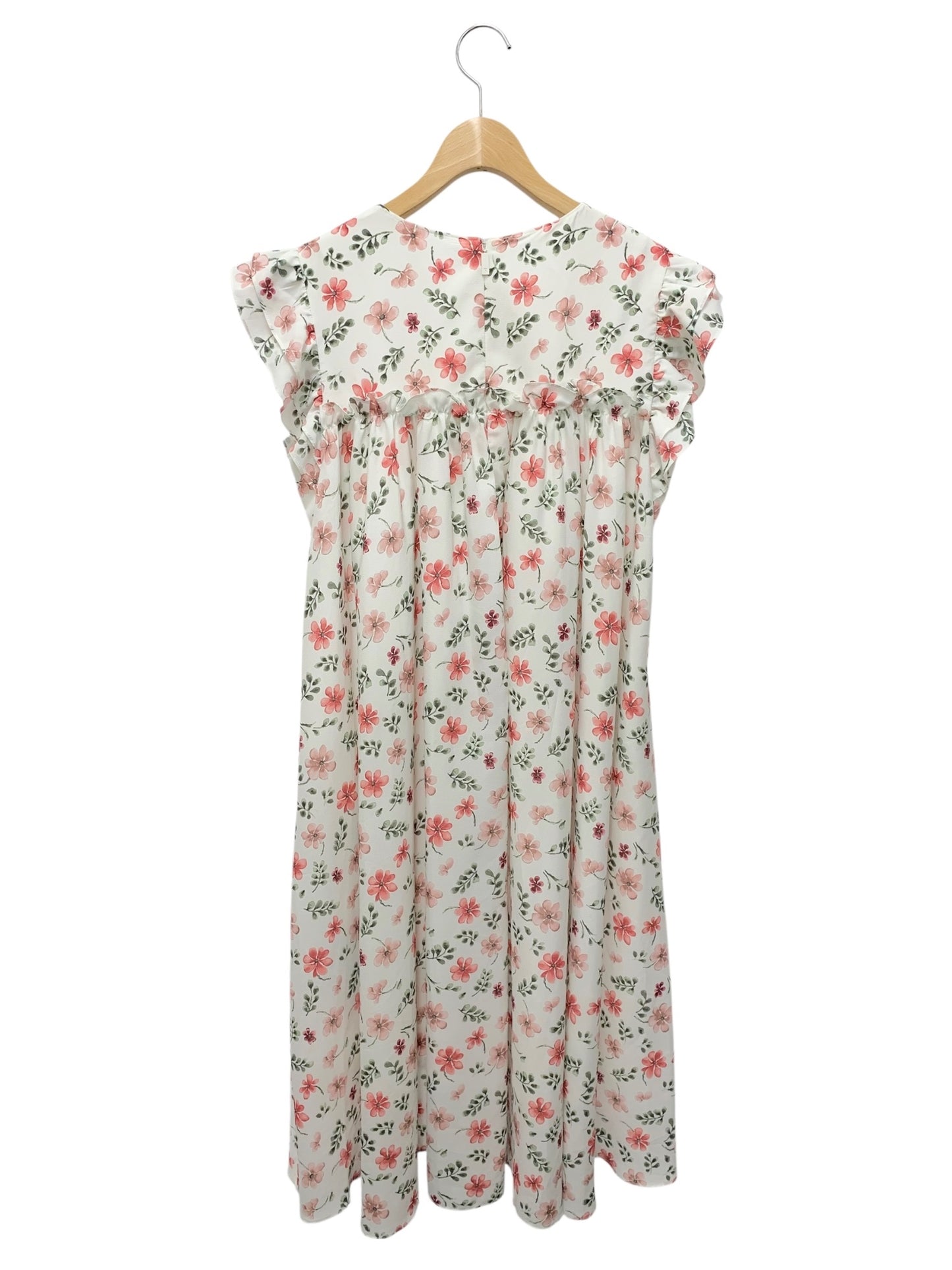 ルネ 6336240 ワンピース 36 ホワイト フラワープリント エンパイア IT5KFFBTBWG8