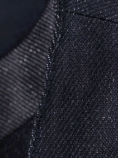 エリザ 28108661 ワンピース 1 ネイビー ラメ シルク IT3WXHATV4JM