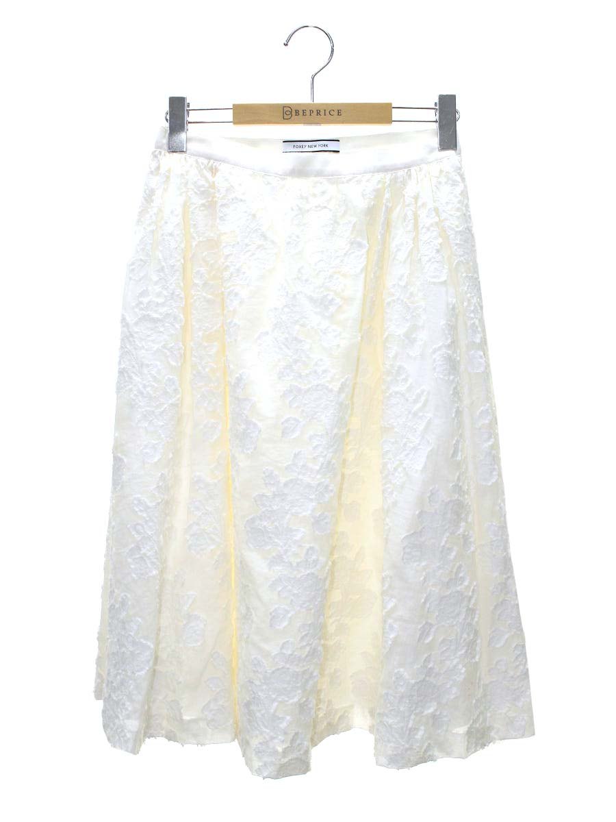 フォクシーニューヨーク collection Rosette Fil Coupe Skirt 35749 スカート 38 ホワイト IT959J242Z4G