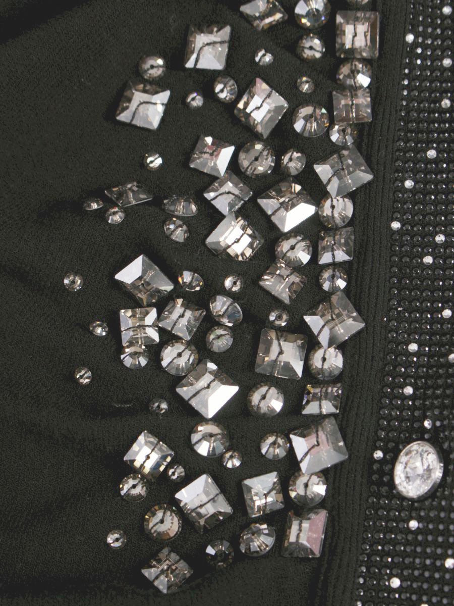 ブルマリン WS01335 カーディガン ブラック ビジュー IT09LV8HO4P9