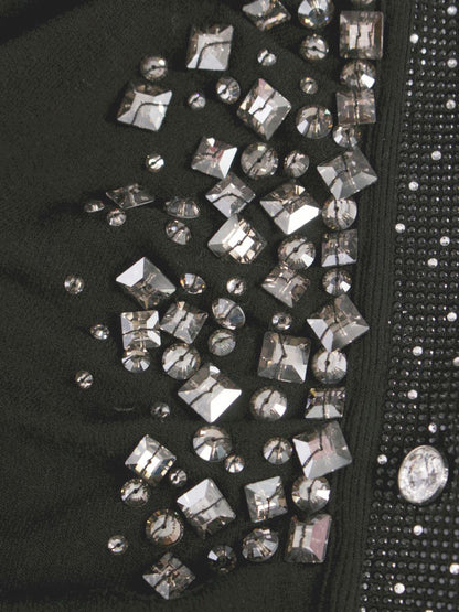 ブルマリン WS01335 カーディガン ブラック ビジュー IT09LV8HO4P9