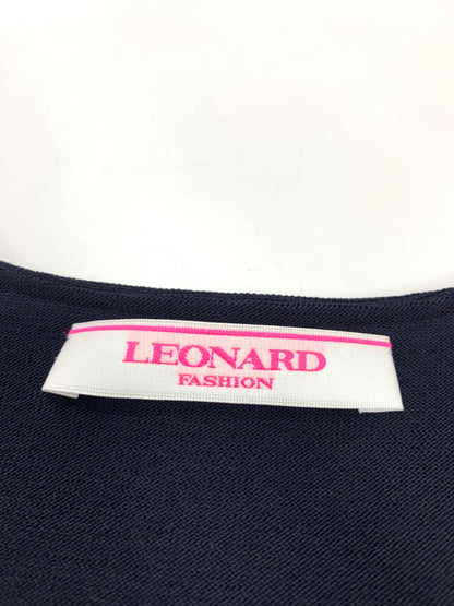 レオナールファッション 0347035 ジャケット 2 ネイビー フリル ビジュー ITESGQ03WK88