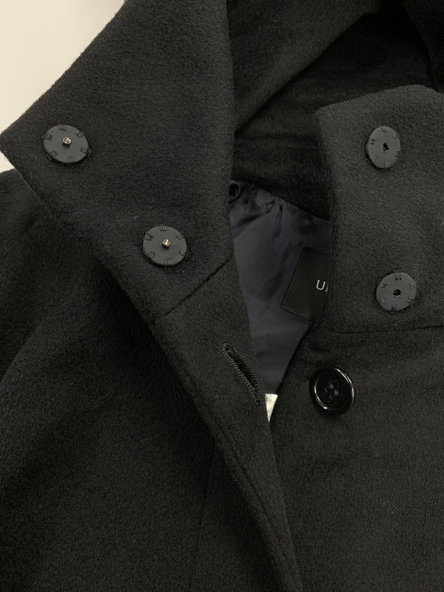 アンタイトル トスカーナリッシュビーバー フーデットコート 153-99696 1 ブラック ITJ4P71PF8SO