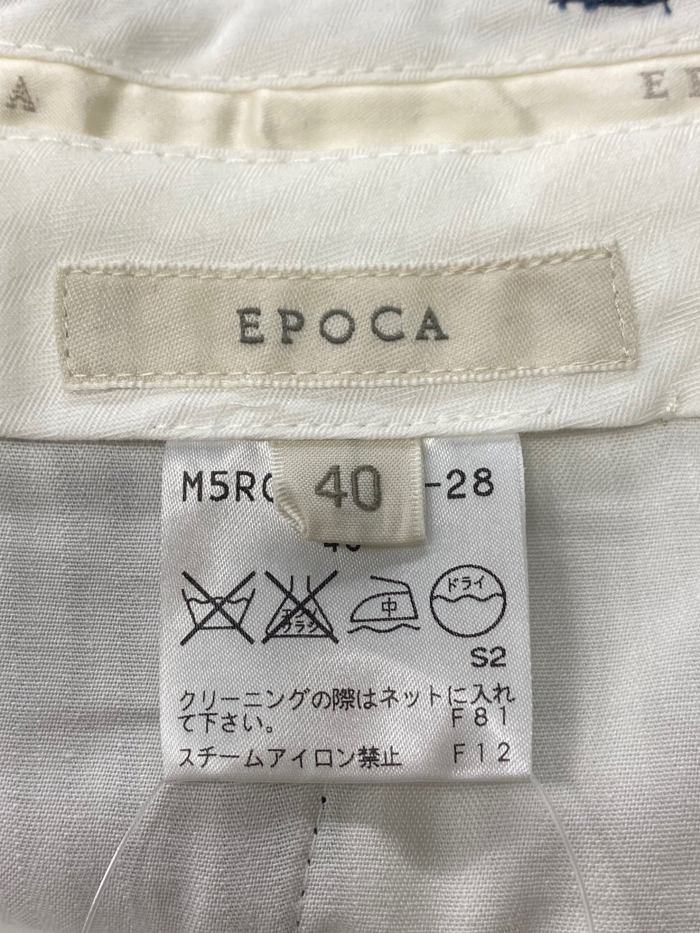 エポカ M5R04-807-28 パンツ 40 ネイビー クロップド ITP92O5684YQ