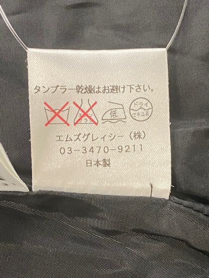エムズグレイシー 227316 スカート 38 ブラック チェック柄 ITSJRZ0SVLKG
