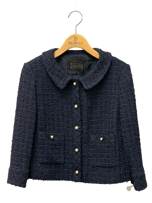 フォクシーブティック Boxy Cropped Jacket 36705 ジャケット 40 ネイビー ITNDMGPZ4YKY