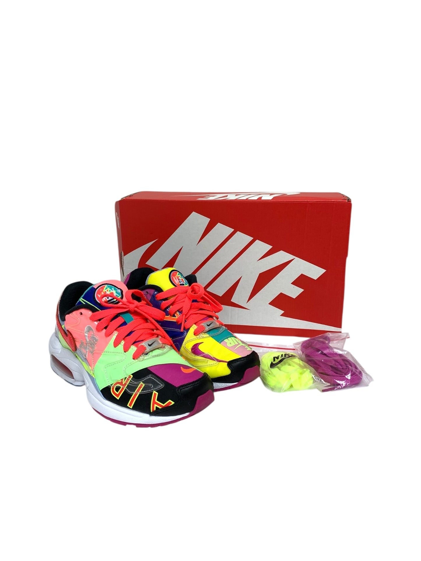 ナイキ NIKE × atmos  AIR MAX 2 LIGHT BV7406 001 スニーカー 23.5 マルチカラー アトモス エアマックス ITZL3Q1VV92Q