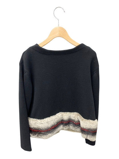 アドーア 531-275967 ニットジャケット 38 ブラック ジップアップ ラビットファー ITJE5SWM946G 【SALE】