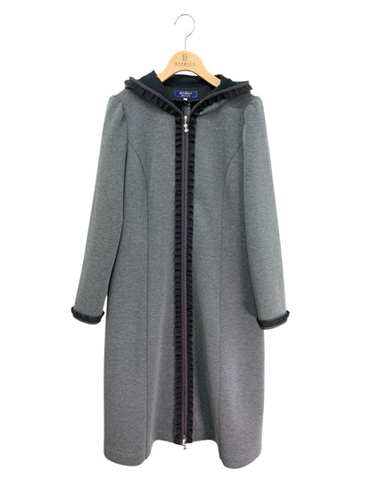 エムズグレイシー 111524 コート 42 グレー フード フリル ITRPH87QPVVA