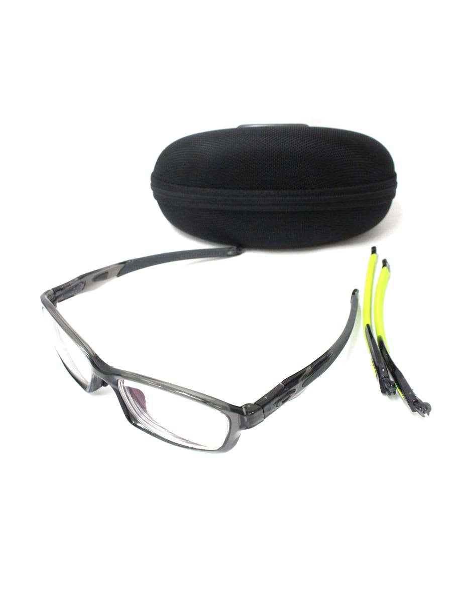 オークリー CROSSLINK OX8029-1756 メガネ グレー セルフレーム フルリム スクエア ITPYJLVC7MG2