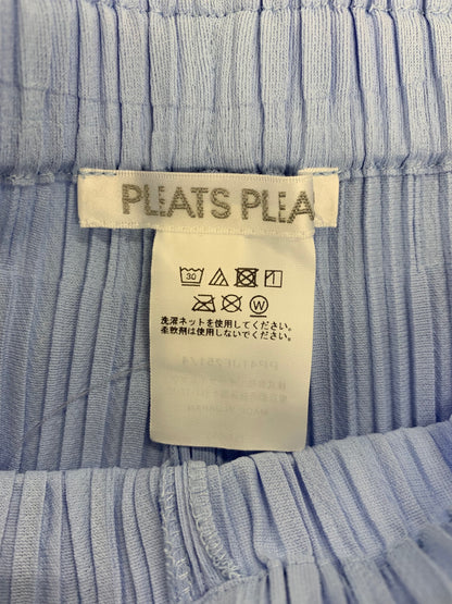 プリーツプリーズイッセイミヤケ OPAQUE BOTTOMS PP41JF251 パンツ 4 ブルー IT2KKU356RFC