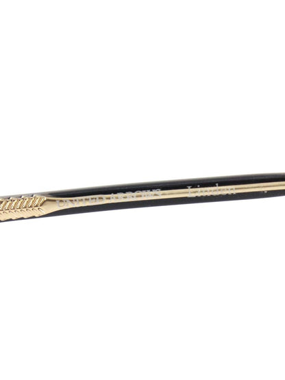 ユナイテッドアローズ LINDEN メガネ ブラック/ゴールド ブローフレーム ウェリントン ITFBJ6AQOVD8