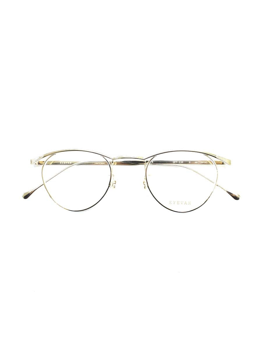 アイヴァン OFF-13R メガネ ゴールド チタンニウム ボストン IT00R963OGUC