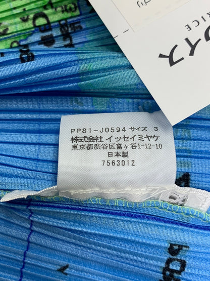 PLEATS PLEASE プリーツプリーズ イッセイミヤケ WORLD MAP PP81-J0594 世界地図柄 カーディガン 長袖 ITR5YM0GXUV8