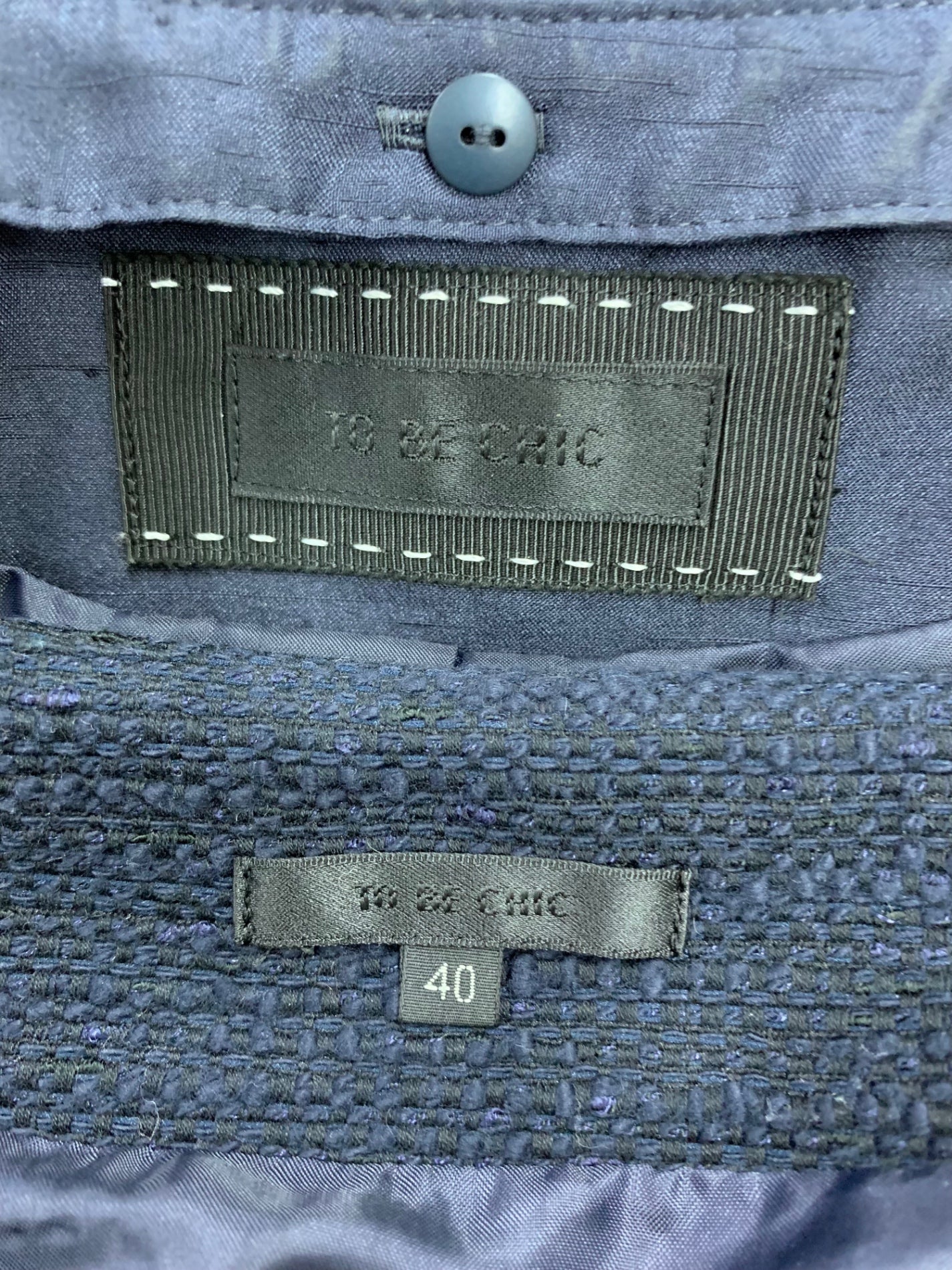 トゥービーシック セットアップ 40 ネイビー ツィード ITVDGDNN8IKO