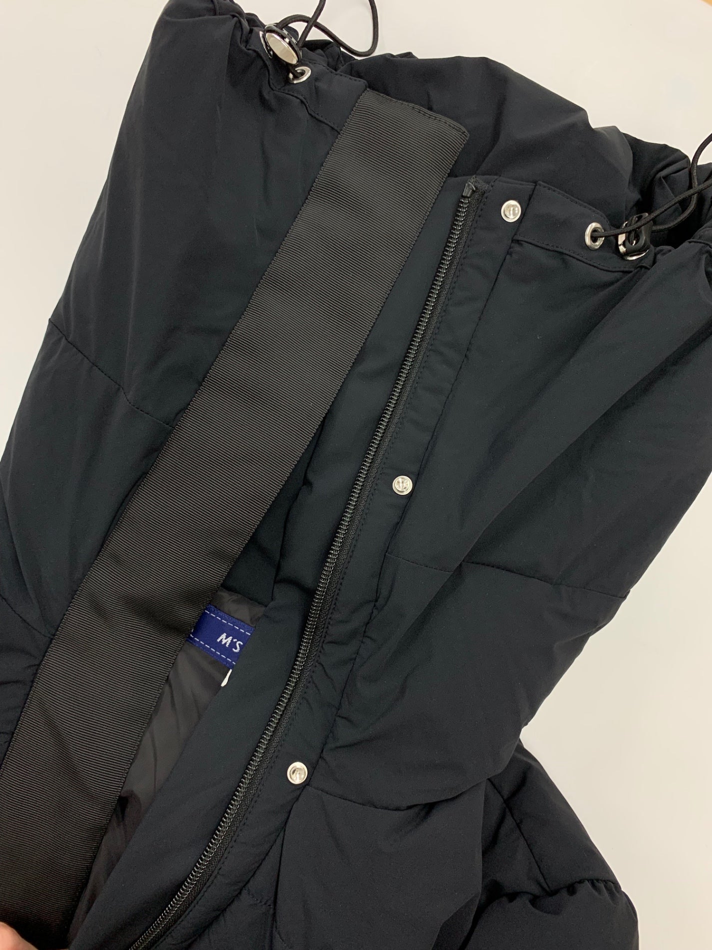 エムズグレイシー ストレッチダウン  419606 ショートコート 38 ブラック パールワッペン フード ITRD2BFZ2VEE