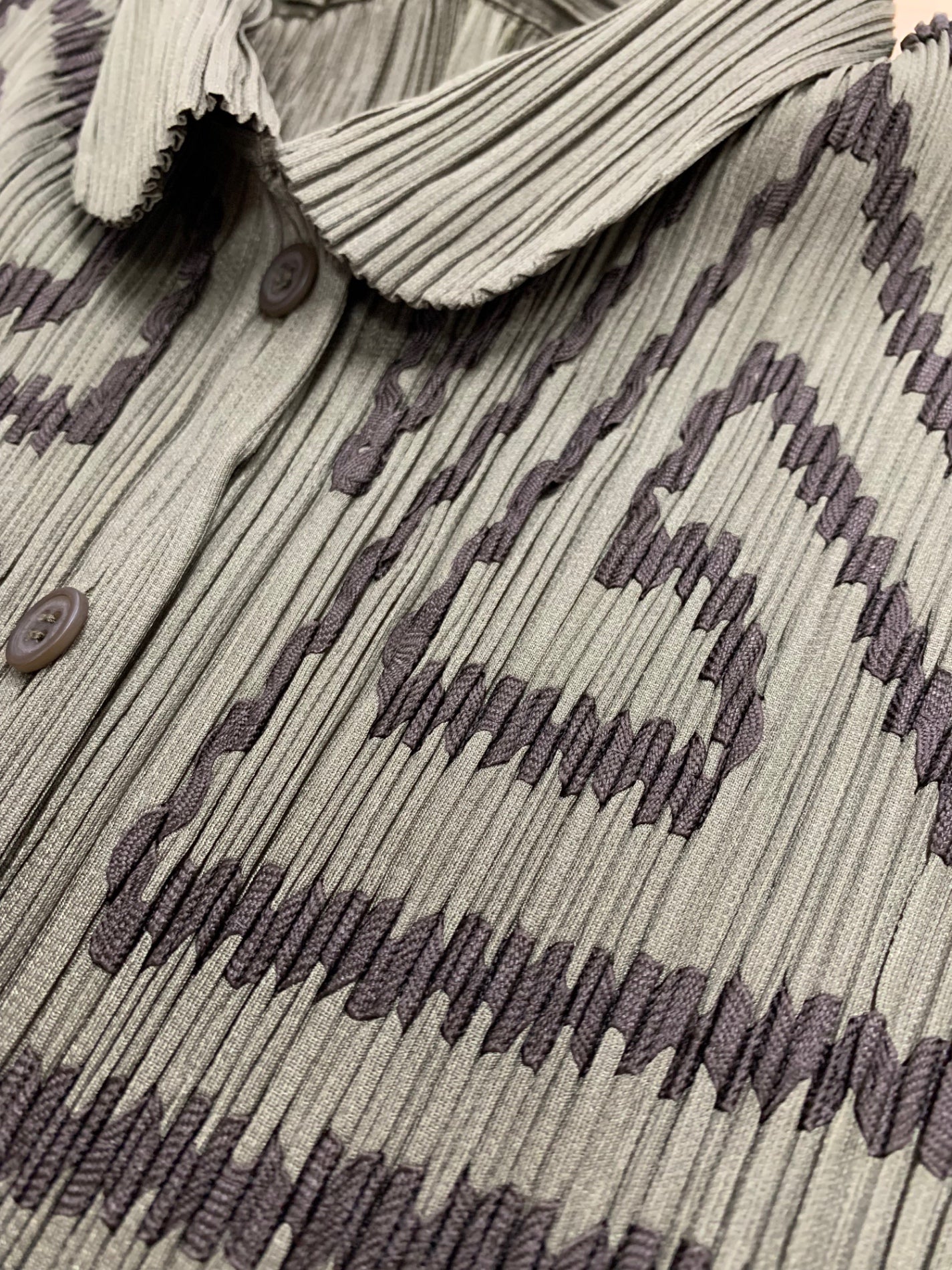 プリーツプリーズイッセイミヤケ PP41-JJ745 ブラウス 3 カーキ