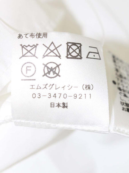 エムズグレイシー 810308 Tシャツ カットソー 38 ホワイト フラワーモチーフ IT7KPMLPEN0O