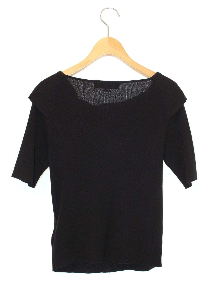 エムズグレイシー 628332 Tシャツ カットソー 38 ブラック リボン ITSMUT8AHMGC