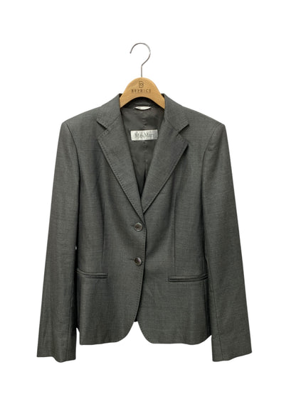 マックスマーラ 10410491 ジャケット 42 グレー シルク混 ITNUSZE0NXAV