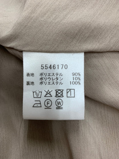 ルネ 5546170 ワンピース 38 ベージュ パール ビジュー タックフレア ITYIL5RYMW0G