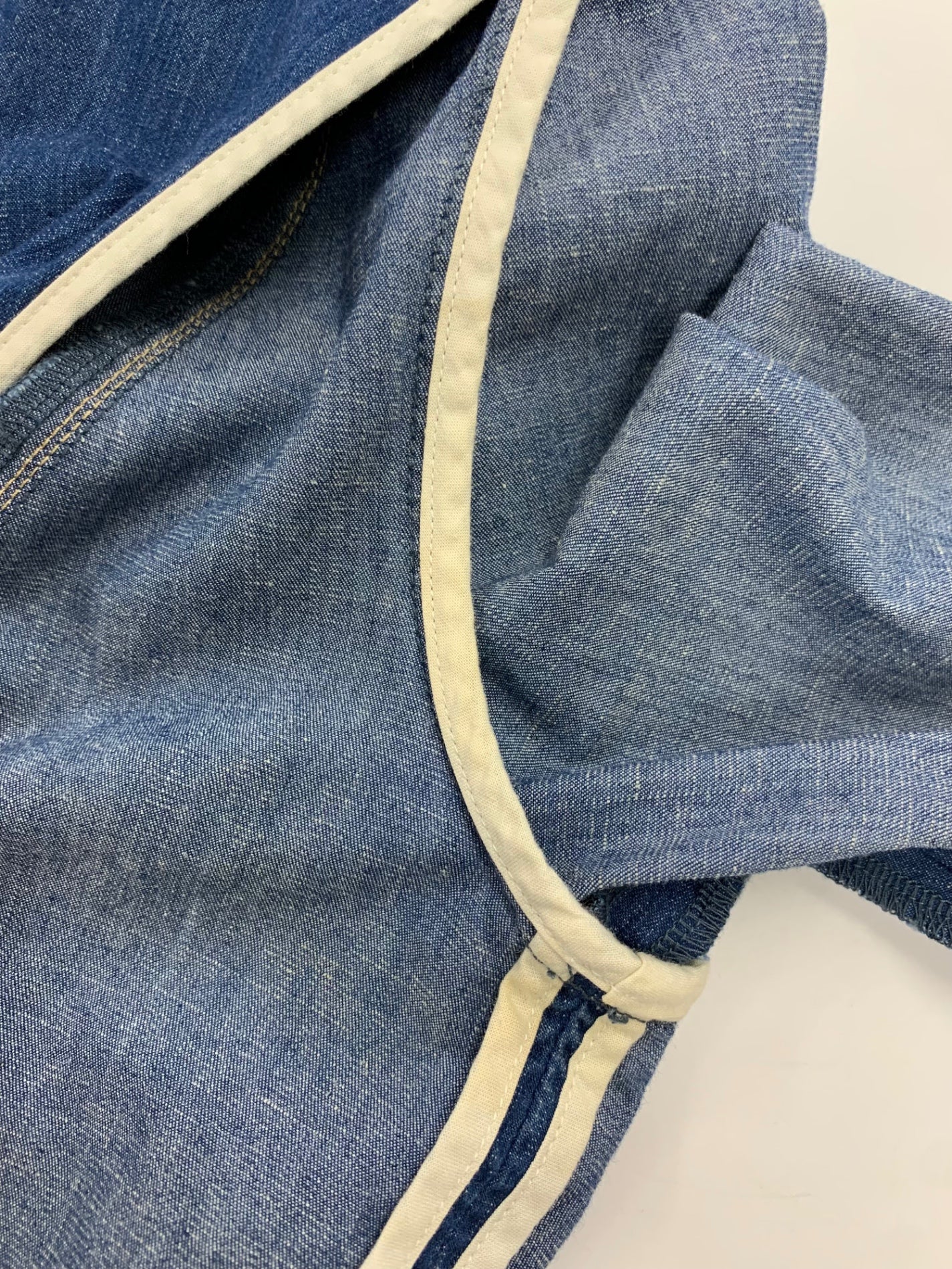 エムズグレイシー 724314 ジャケット 38 ブルー デニム フリル ITZB66YZQLFW