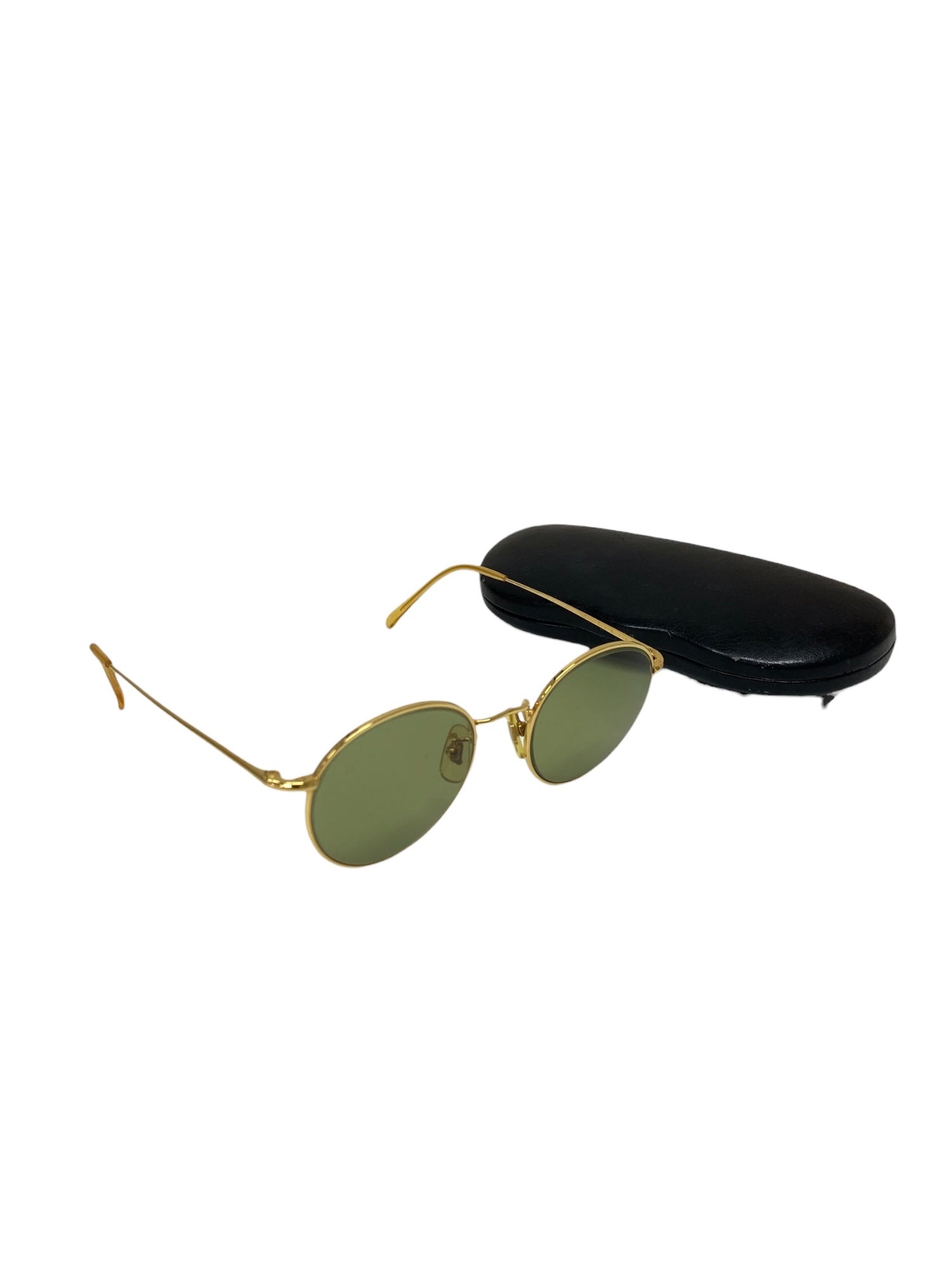 白山眼鏡店 C5 サングラス ゴールド ラウンド | 中古ブランド品・古着