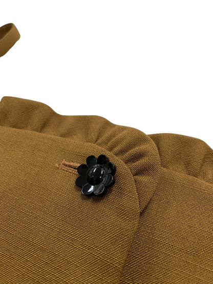 エムズグレイシー フリル付きビスチェ 514318 トップス 38 ブラウン ITRLPUVEAAT4