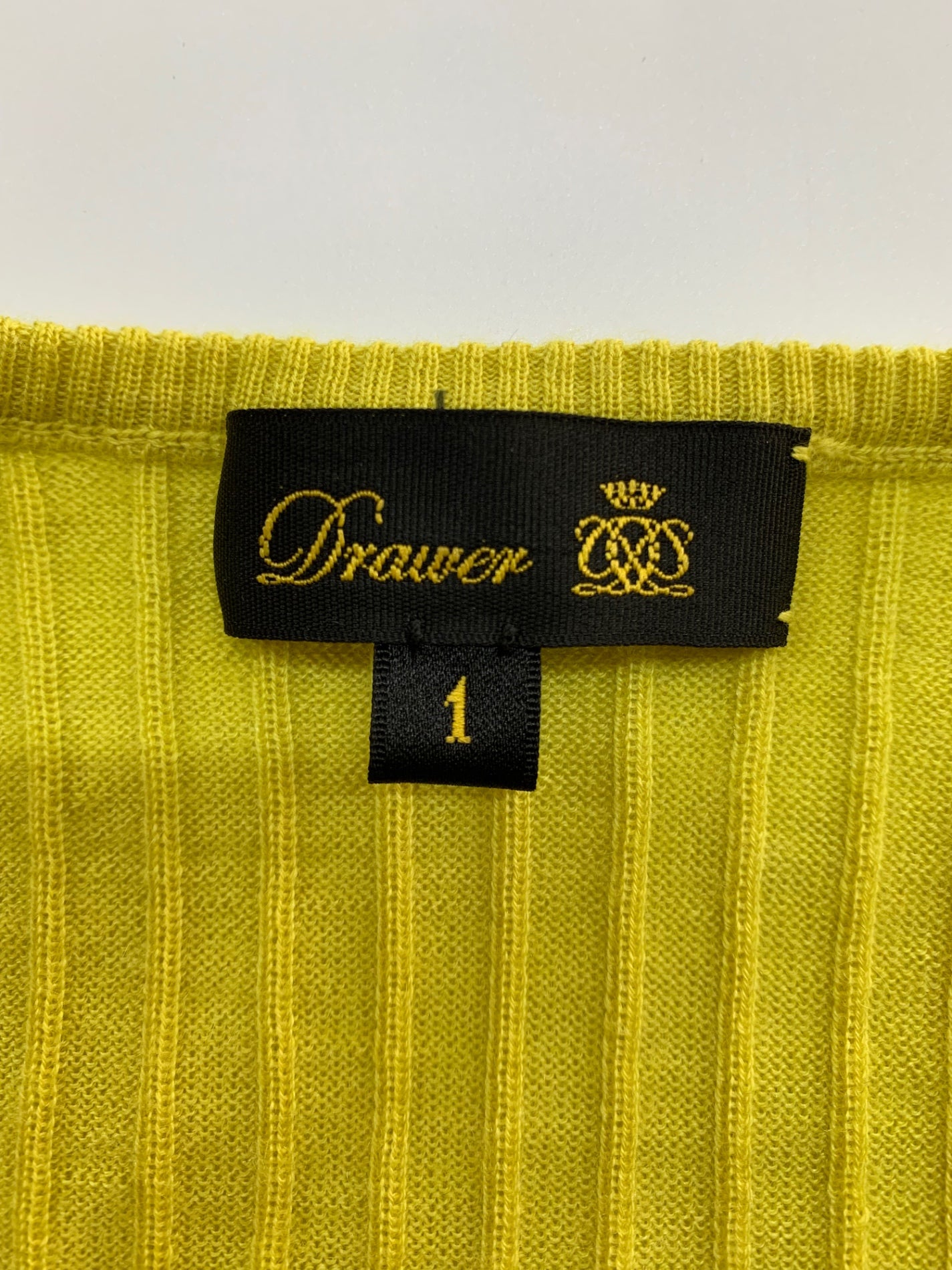 ドゥロワー 6513-106-0984 セーター ニット 1 イエロー カシミヤ