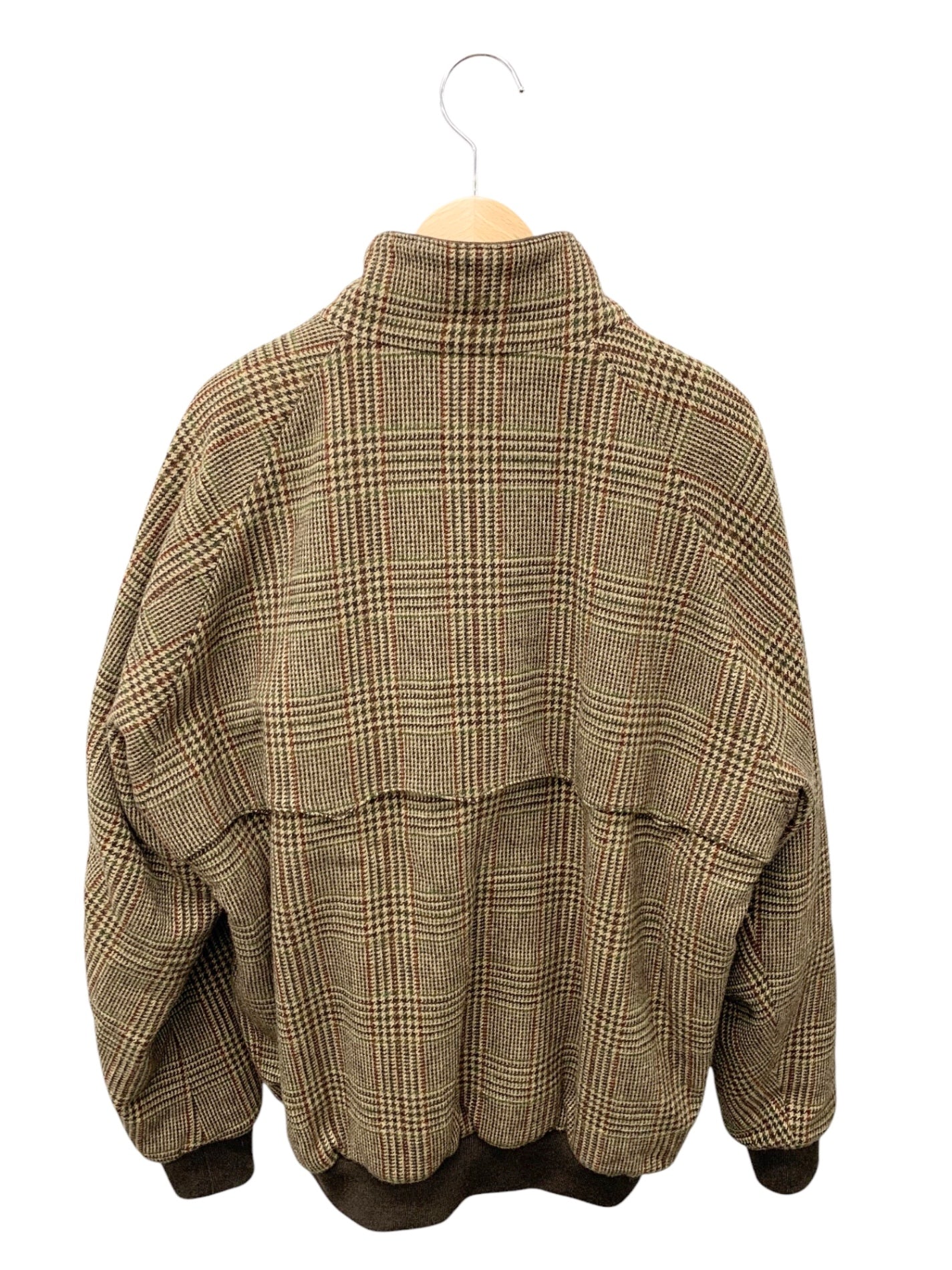 バラクータ G9 ハリントンジャケット 42 ブラウン コットン 千鳥格子 厚手 IT4K0GJ2NO74