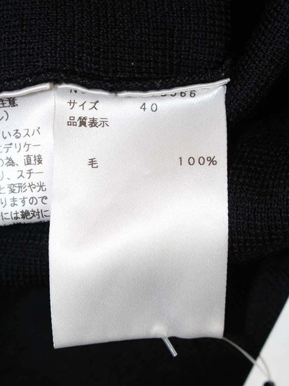 エムズグレイシー One point Hi-Neck Knit 818566 ニット セーター 40 ブラック ITHVOJTZDQKO