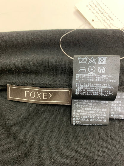 フォクシーブティック ニットトップ レターエフ 41759 セーター 38 ブラック IT0KUAK4WLAG